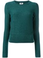 Sonia By Sonia Rykiel Sparkly Knit Jumper, Women's, Size: Medium, Green, Cotton/polyester