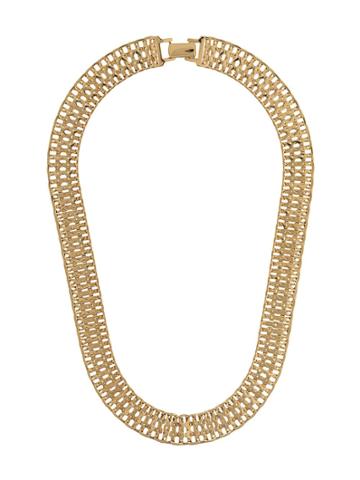 Monet Vintage 1970s Vintage Monet Watchband Collar - Metallic