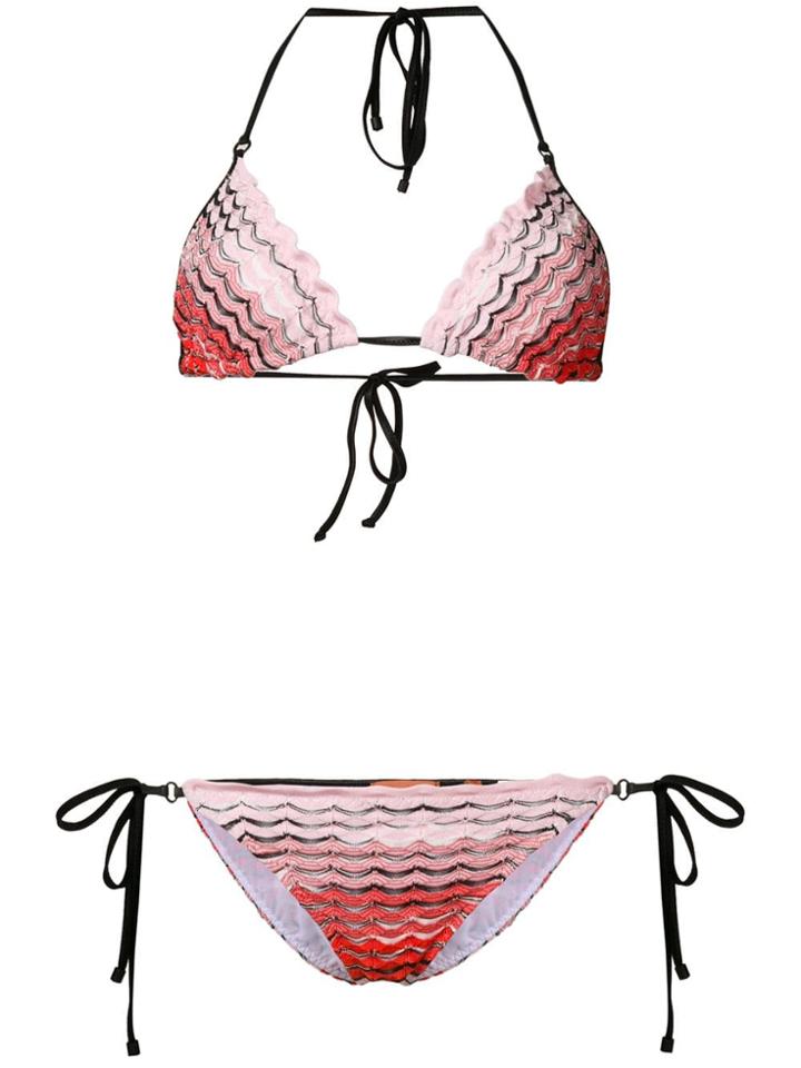 Missoni Mare Striped Bikini Set - Yellow & Orange