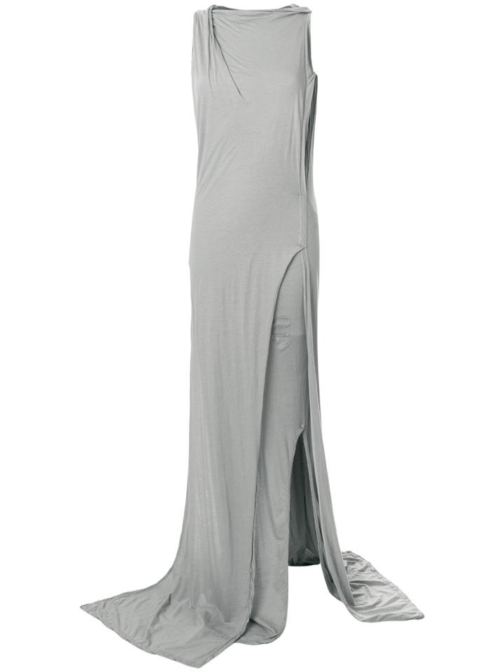 Rick Owens Drkshdw Distressed Layered Dress - Grey
