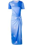 Priscavera Firework Print T-shirt Dress - Blue