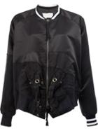 Greg Lauren Patchwork Bomber Jacket, Size: 4, Black, Cotton/satin