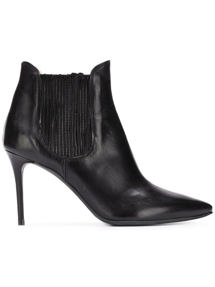 Fauzian Jeunesse Stiletto Booties - Black