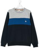 Paul Smith Junior Teen Colour-block Sweatshirt - Blue