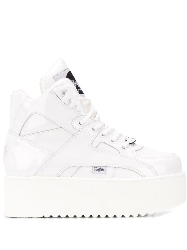 Junya Watanabe Platform Lace-up Sneakers - White