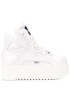 Junya Watanabe Platform Lace-up Sneakers - White
