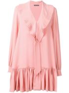 Alexander Mcqueen Pleated Bib Dress - Pink
