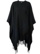 Woolrich Large Checked Detail Scarf, Women's, Blue, Acrylic