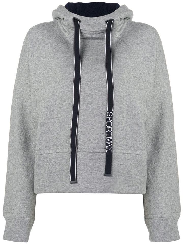 Sportmax Basic Hoodie - Grey