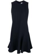 Victoria Victoria Beckham Classic Flared Mini Dress - Blue