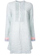 Lemlem Striped Shirt Dress, Size: Medium, Blue, Cotton/ramie/polyurethane