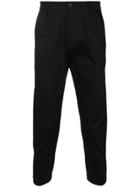 Low Brand Cropped Tailored Trousers - Black
