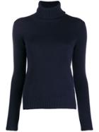 Loro Piana Fitted Turtle Neck Jumper - Blue