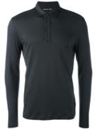 Michael Kors Longsleeved Polo Shirt, Men's, Size: Large, Grey, Cotton