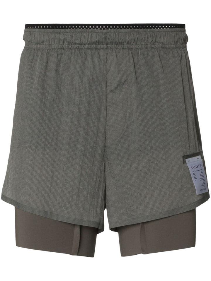 Satisfy Thermal 8 Running Shorts - Grey