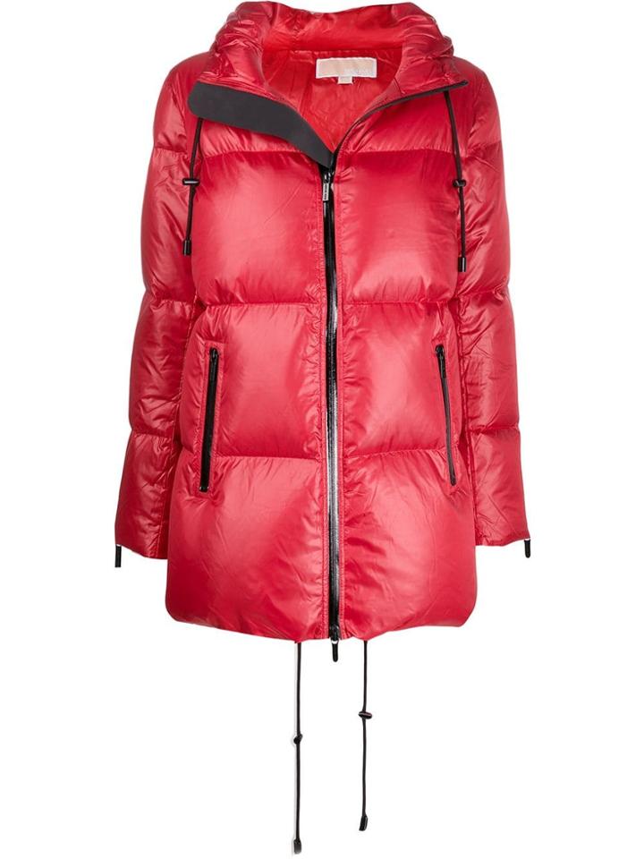 Michael Michael Kors Zipped Padded Coat - Red