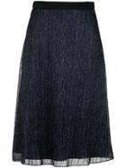 Giuliana Romanno Midi Skirt - Blue