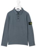 Stone Island Junior - Logo Patch Polo Shirt - Kids - Cotton/spandex/elastane - 6 Yrs, Grey