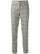 Etro Prince Of Wales Check Trousers - Grey