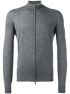Brunello Cucinelli Zipped Cardigan, Men's, Size: 54, Grey, Cashmere/wool