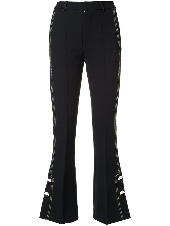 Comme Moi Flared Trousers - Blue