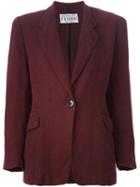 Gianfranco Ferre Vintage Single Button Blazer, Women's, Size: 44, Red