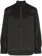 Boramy Viguier Check Print Western Style Cotton Shirt - Black