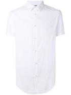 Armani Jeans - Shortsleeved Shirt - Men - Cotton/polyamide/spandex/elastane - M, White, Cotton/polyamide/spandex/elastane