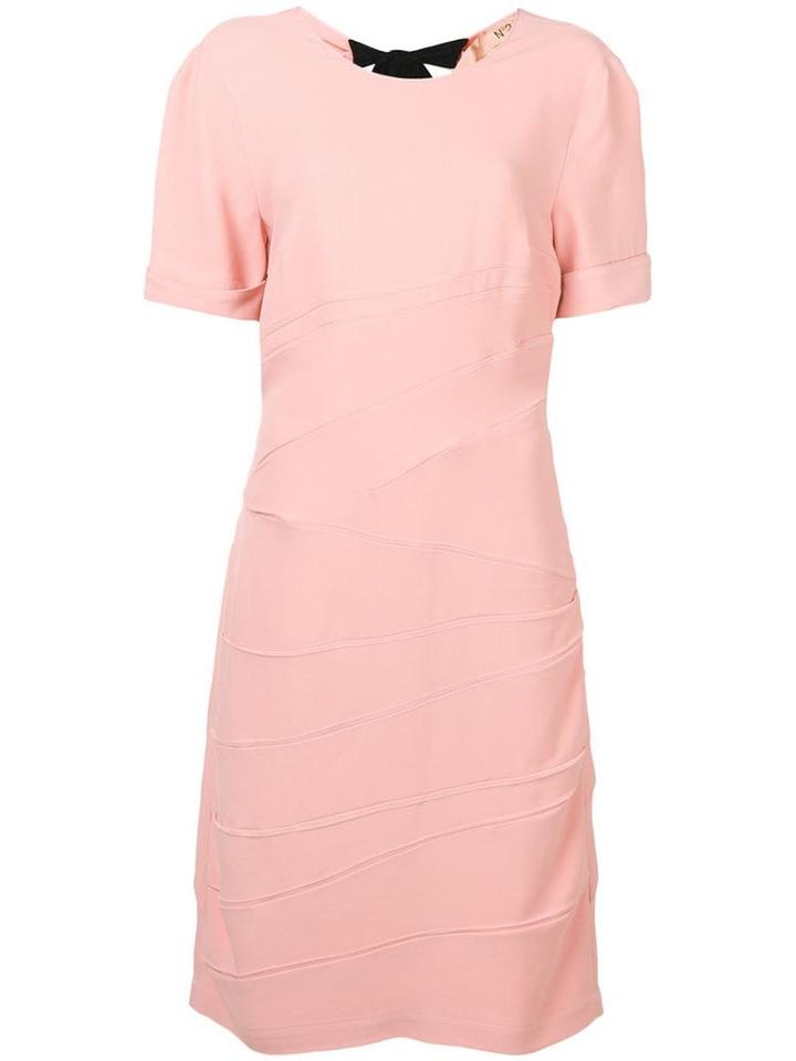 Nº21 Bow-detail Mid Dress - Pink