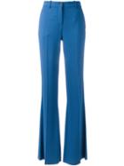 Roberto Cavalli Flared Trousers, Women's, Size: 44, Blue, Viscose/spandex/elastane