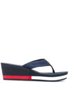 Tommy Hilfiger Wedge Beach Sandals - Blue