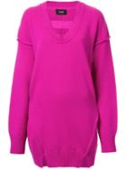 G.v.g.v. Raw Edge 'maiko' Blouse, Women's, Size: Xs, Pink/purple, Wool