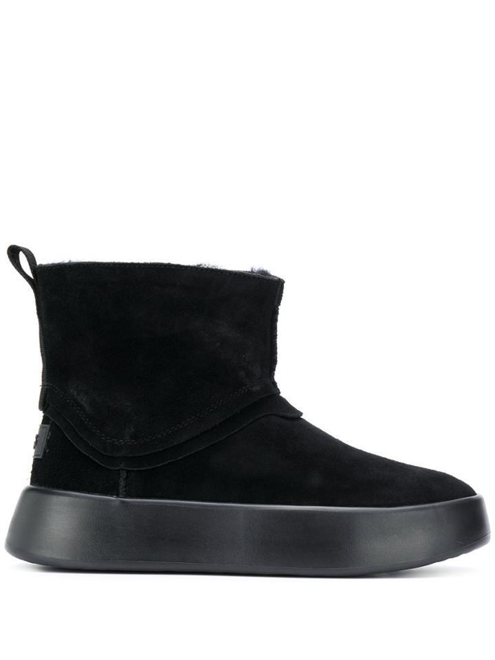 Ugg Australia Platform Shearling Boots - Black