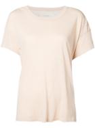The Great - Plain T-shirt - Women - Cotton - 1, Pink/purple, Cotton
