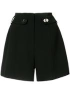 Philipp Plein Sequin Heart Denim Shorts - Black