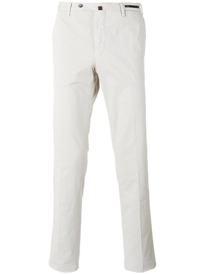 Pt01 Tapered Trousers, Men's, Size: 50, Nude/neutrals, Cotton/linen/flax/elastodiene