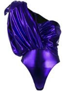 Attico Draped Shoulder Body - Purple