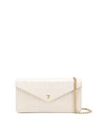 Miu Miu Crocodile Embossed Mini Envelope Bag - Neutrals
