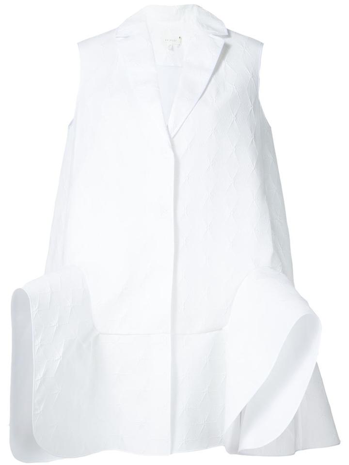 Delpozo Structured Hem Sleeveless Jacket