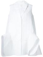 Delpozo Structured Hem Sleeveless Jacket