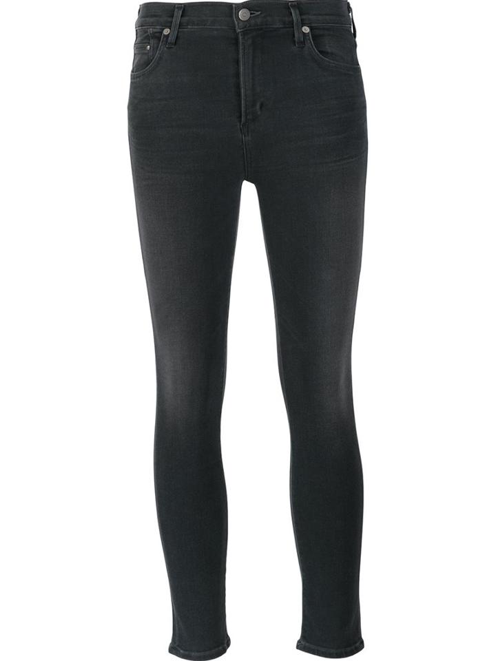 Citizens Of Humanity Mid-rise Skinny Cropped Jeans, Women's, Size: 24, Grey, Cotton/rayon/polyester/polyurethane