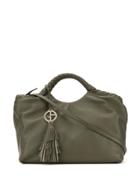 Giorgio Armani Logo Charm Tote Bag - Green