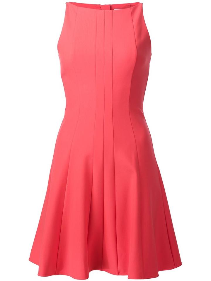 Elizabeth And James Flared Dress, Women's, Size: 0, Pink/purple, Polyester/viscose/spandex/elastane