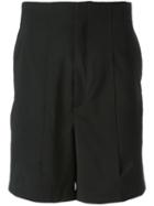 Thamanyah Panelled Tailored Shorts, Men's, Size: 48, Black, Wool