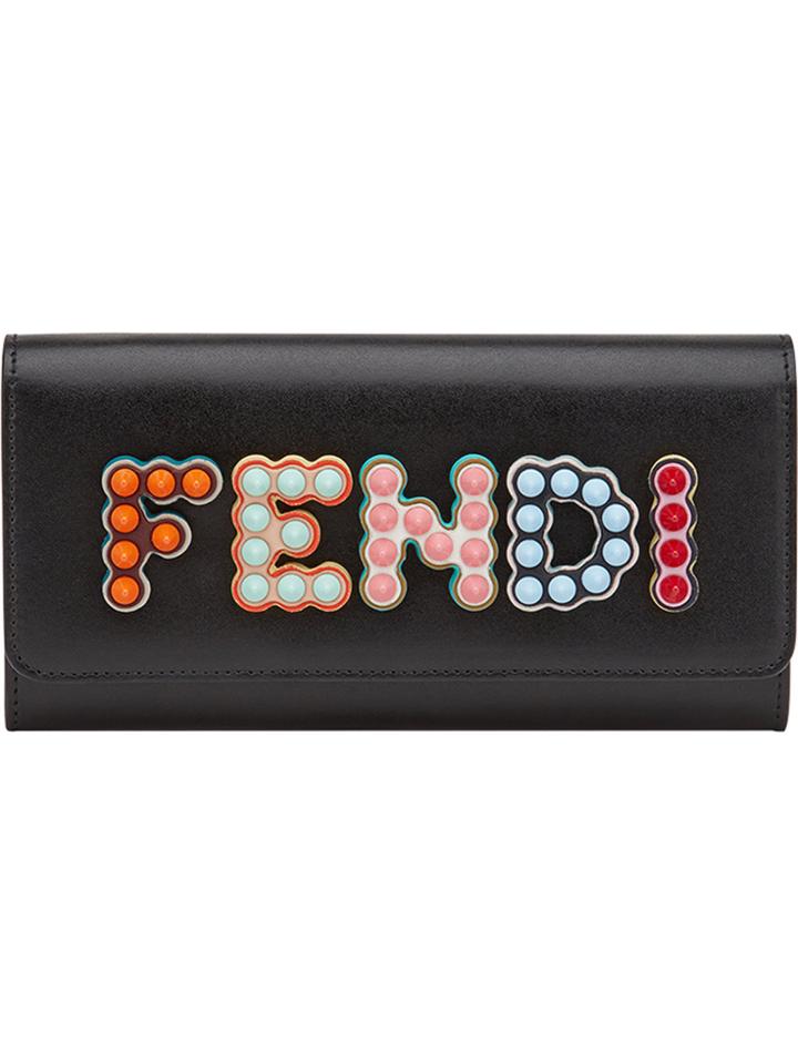 Fendi Logo Purse Mini Bag - Black