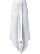 Stella Mccartney Asymmetric Knit Skirt - White