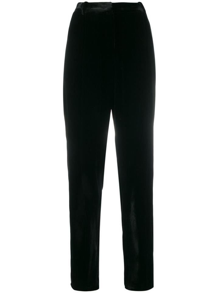 Magda Butrym High-waist Pleated Trousers - Black
