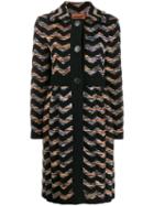 Missoni Zigzag Knit Coat - Black