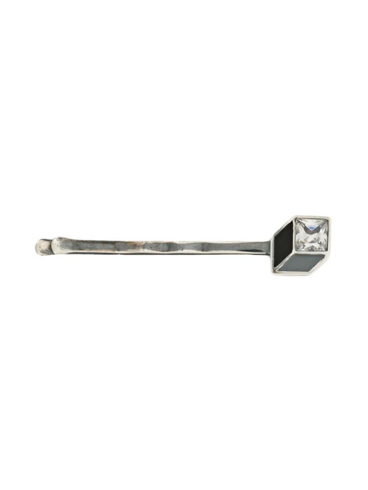Bottega Veneta Cube Embellished Hairpin - Metallic