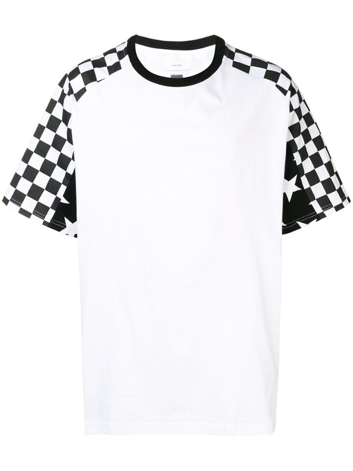 Facetasm Checked Print T-shirt - White